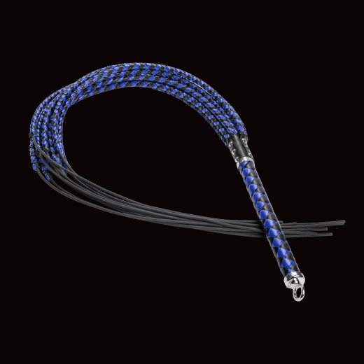 Premium Flogger Whip RISE Cat-o-Nine heavy blue-black exquisite Craftmanship by RISE Japan buy