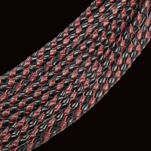 Premium Flogger Whip RISE Cat-o-Nine thick winered-black w. Metal-Loop @Handle exquisite Craftmanship by RISE buy