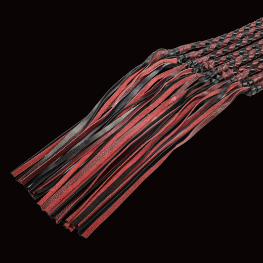 Premium Flogger Whip RISE Cat-o-Nine thick winered-black by RISE Japan buy cheap