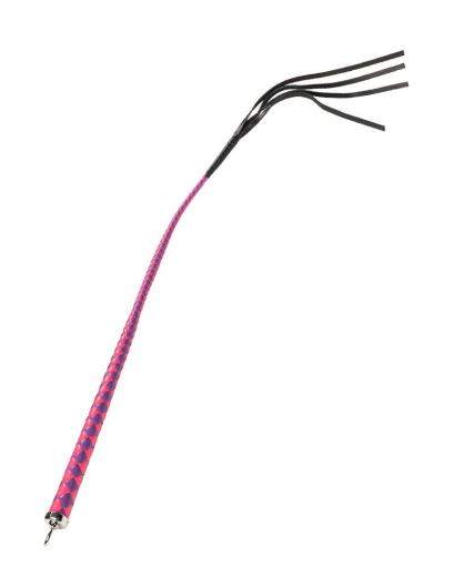 Premium BDSM-Whip RISE Bull Whip 90cm pink-purple
