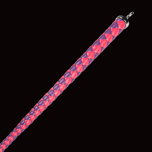 Premium Peitsche RISE Bull Whip 90cm pink-violett exquisite Handarbeit kunstvoll & präzise geflochten von RISE kaufen