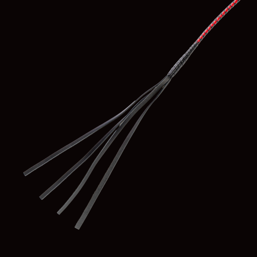 Premium Peitsche RISE Feather rot-schwarz exquisite handgefertigte BDSM-Peitsche von RISE Japan kaufen