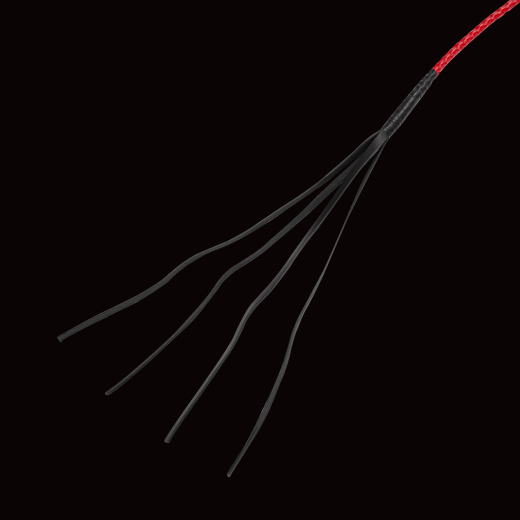 Premium Peitsche RISE Feather rot & schwarz exquisite handgefertigte BDSM-Peitsche von RISE Japan günstig kaufen