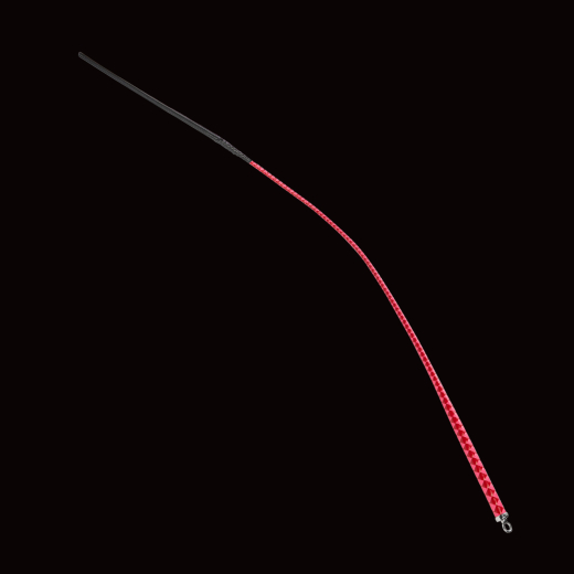 Premium Peitsche RISE Feather slim rot-pink exquisite Handarbeit m. Leder-Schlagende von RISE Japan kaufen