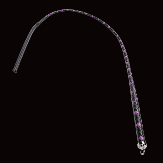 Premium Peitsche RISE Feather slim violett-schwarz exquisite Handarbeit von RISE Japan günstig kaufen