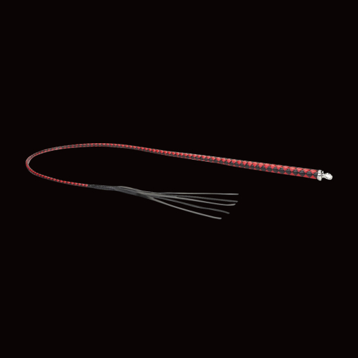 Premium Whip RISE Feather soft red-black artfully handcrafted BDSM Punishment Tool buy cheap @Fetischladen CH