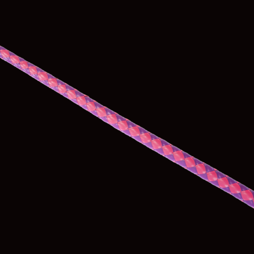 Premium Peitsche RISE Feather wide pink-violett geflochtener Griff & Leder-Schlagende von RISE kaufen