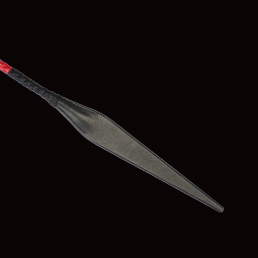 Premium Reitpeitsche RISE Pulse rot & schwarz mit Teufelszunge aus dickem Leder exquisite Handarbeit von RISE kaufen