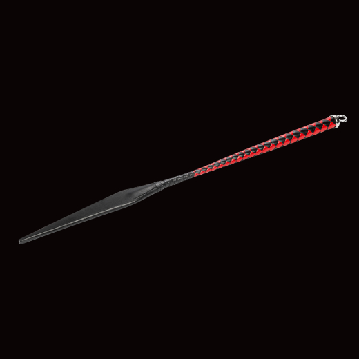 Premium Reitpeitsche RISE Pulse rot-schwarz mit langer Teufelszunge aus Leder Handarbeit von RISE Japan kaufen
