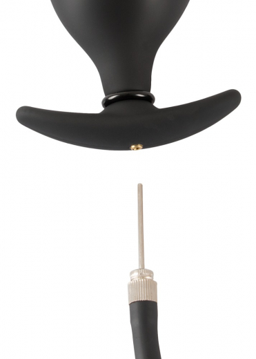 Postata Analplug aufblasbar m. abnehmbarem Schlauch Silikon