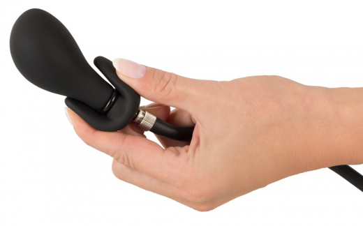 Postata Analplug aufblasbar m. abnehmbarem Schlauch Silikon