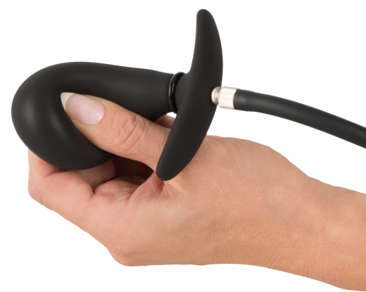 Postata Analplug aufblasbar m. abnehmbarem Schlauch Silikon