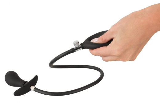 Postata Analplug aufblasbar m. abnehmbarem Schlauch Silikon