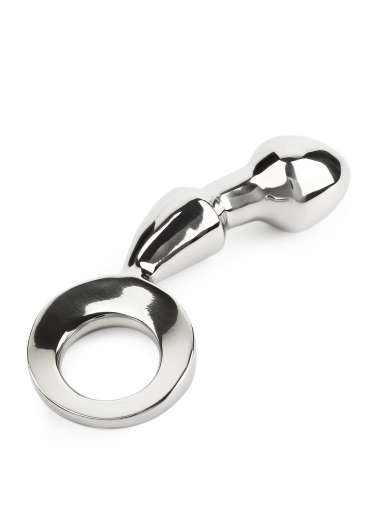 Prostata Stimulator Dildo Edelstahl Fun Plug glänzendes Analsex-Toy hochglanzpoliert m. Kugelkopf & rundem Griff kaufen