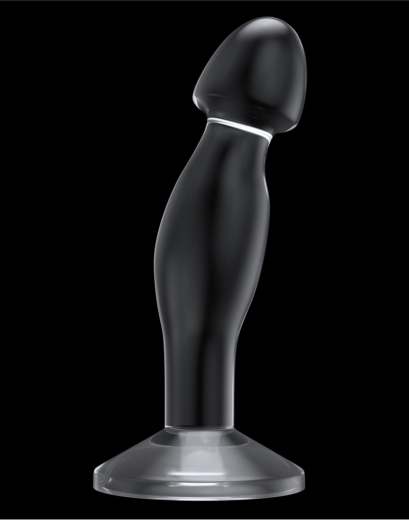Plug stimulateur de prostate transparent 6.5-Inch TPE
