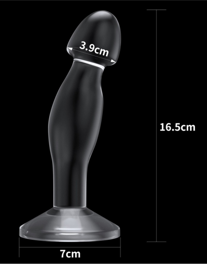 Prostate Stimulator Plug transparent 6.5-Inch TPE