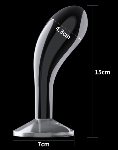 Prostata Stimulator Plug transparent 6-Inch TPE