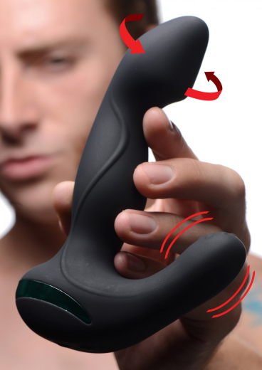 Vibrateur prostatique rotatif Mega Maverick Silicone