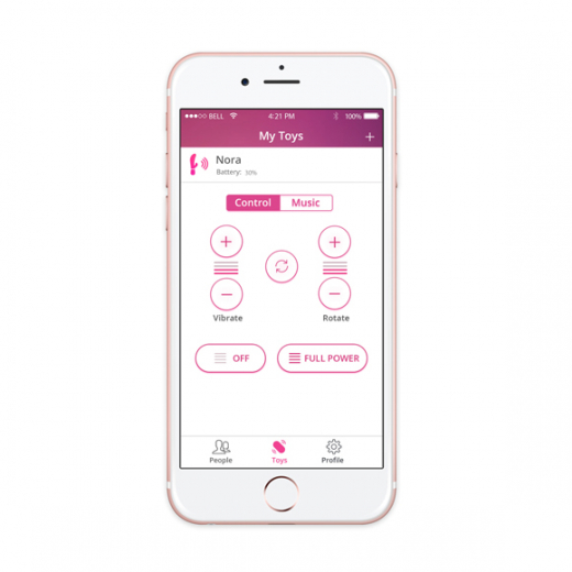 Rabbit Vibrator interaktiv Lovense Nora mit APP steuerbarer Bluetooth Internet Vibrator mit Klitoris-Reizarm günstig