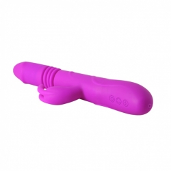 Rabbit Vibrator m. Stossfunktion & Rotation Ward Silikon 12 x 4 Muster & auf-ab stossend aufladbar kaufen
