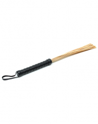 Rattan Flogger m. Ledergriff
