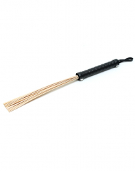Rattan Flogger m. Ledergriff