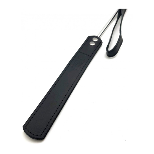 Riding Crop Metal w. Leather Head 52cm with Wrist-Loop & sewn double Layer Cowhide Tip 150g by THE RED buy