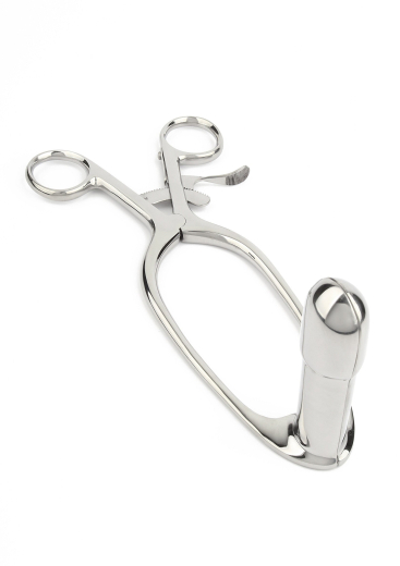 Speculum rectal Barr acier inoxydable avec deux cuillères Mécanisme de ciseaux avec cliquet et levier de blocage acheter à bas prix