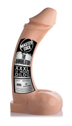 Riesen-Dildo m. Hoden Annhilator XXXL hautfarben