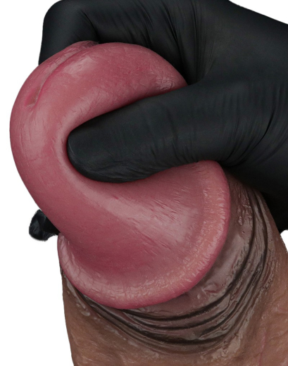 Riesendildo Dual Layer 11-Inch Nature Cock XXL Silikon braun