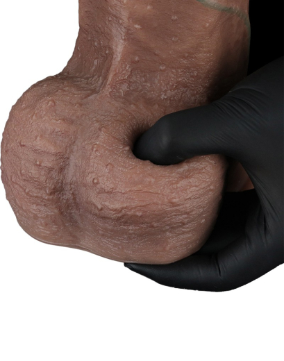 Riesendildo Dual Layer 13-Inch Nature Cock XXL Silikon braun