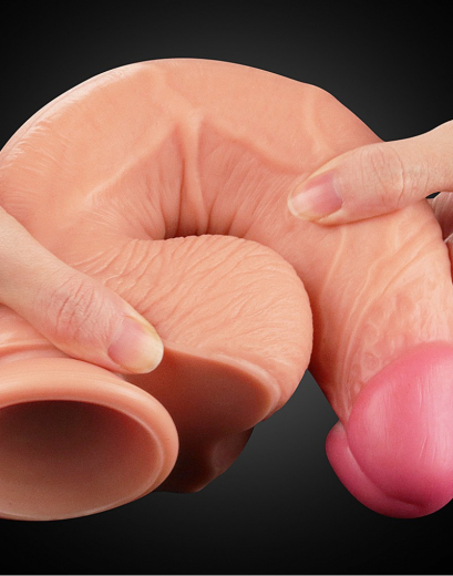Giant Dildo King Sized Dual Layer 10-Inch Nature Cock Silicone
