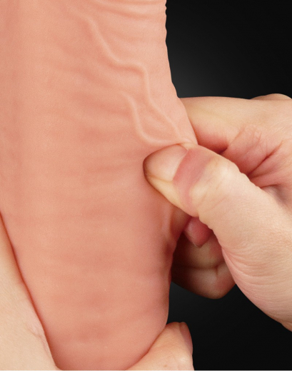 Riesendildo King Sized Dual Layer 12-Inch Nature Cock Silikon