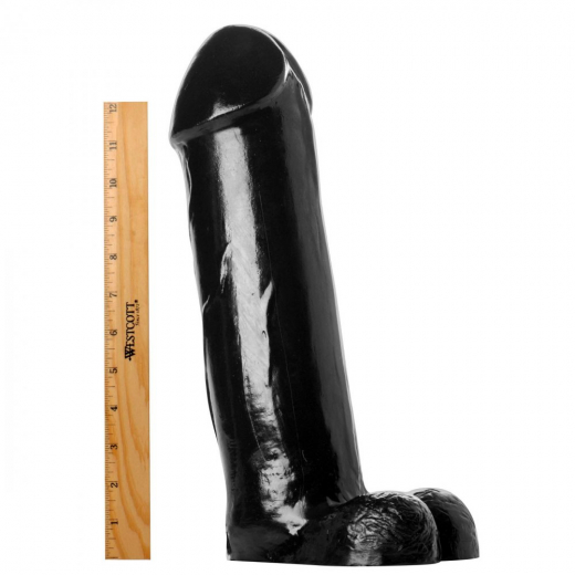 Giant Dildo w. Balls Titan XXL 14.5-Inch