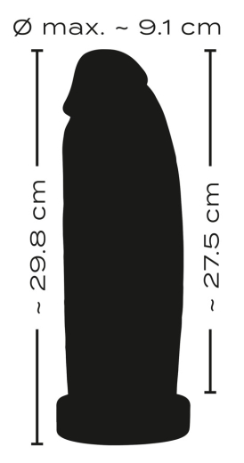 Huge Dildo RealistixXx Real Giant PVC with 9.1cm Diameter 1.5kg Weight w. Stand-Foot by REALISTIXXX buy cheap