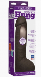 Riesendildo Vac-U-Lock Realistic Hung UltraSkyn 12 Inch braun