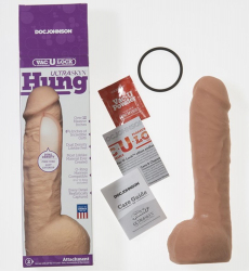 Riesendildo Vac-U-Lock Realistic Hung UltraSkyn 12-Inch haut Dual Density lebensechtes TPE 6.85cm Durchmesser kaufen