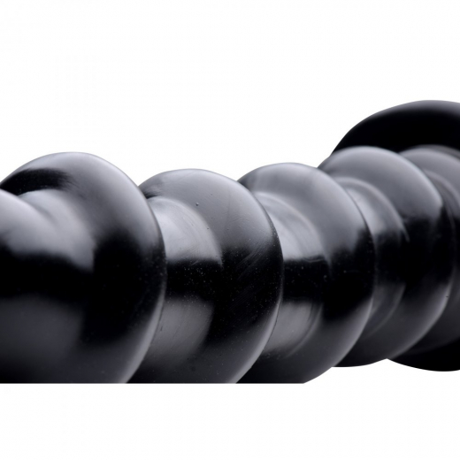 Riesendildo m. Wellen Schraube 12.5-Inch PVC