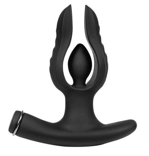 Rimba E-Stim Butt Plug inflatable spreading Silicone bipolar 4cm Diameter inflates with expanding Side-Parts by RIMBA buy