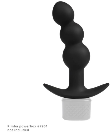 Rimba E-Stim Analplug m. Kugeln Silikon bipolar gerundete Basis 2mm Pin-Anschlüsse von RIMBA günstig kaufen