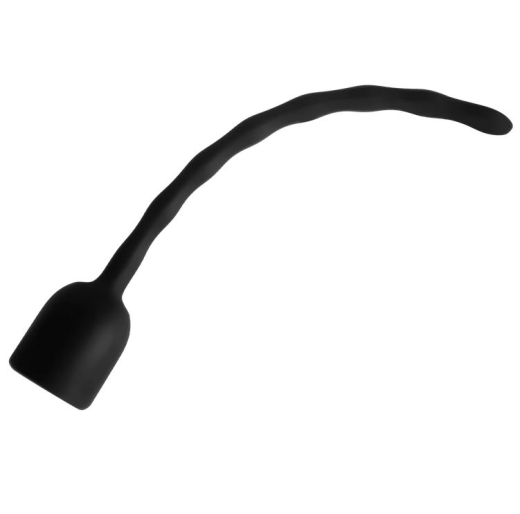 Rimba E-Stim Dilator bipolar Silikon 10mm biegsam mit 2mm Pin-Anschlüssen gewellte glatte Oberfläche von RIMBA kaufen