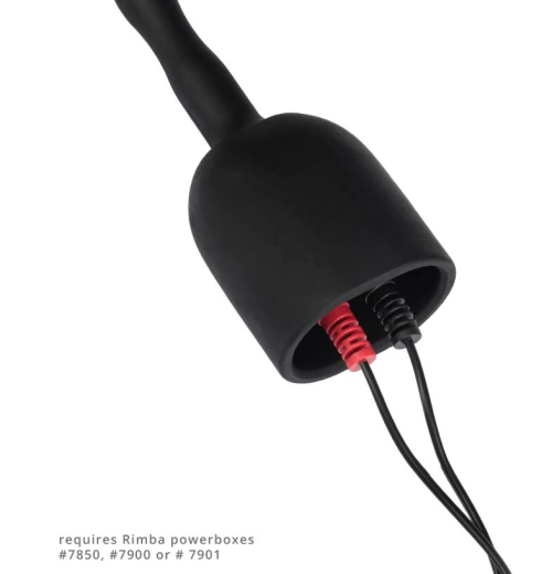 Rimba E-Stim Dilator bipolar Silikon 10mm biegsam gewellte glatte Oberfläche von RIMBA günstig kaufen