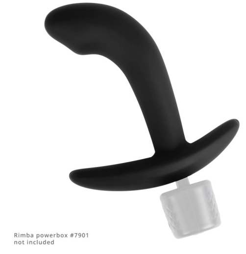 Rimba E-Stim Prostata Stimulator Silikon gebogene Form 2mm Pin Anschlüsse bipolares Analspielzeug kaufen