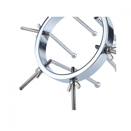 Ring-Spekulum m. Stellschrauben Fukr 9.5cm Chrom