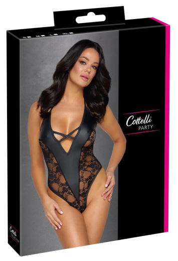 Riobody m. Nackenträger Mattlook & Spitze m. hohen Beinausschnitten Neckholder zum binden günstig kaufen