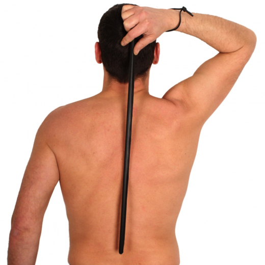 Rohrstock Polyethylen m. Lederbezug 64cm Länge flexibles fingerdickes BdSM Schlagwerkzeug von THE RED kaufen