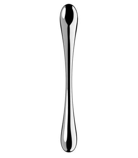 Satisfyer Cosmic Crest 1 Stainless Steel Dildo slim curved with 2 different Sides G-Spot Stimulator by SATISFYER buy cheap