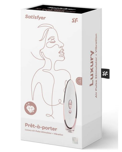 Satisfyer Luxury Pret-a-Porter Luftdruck Vibrator Klitoris Stimulator Druckwellen & Vibration von SATISFYER günstig kaufen