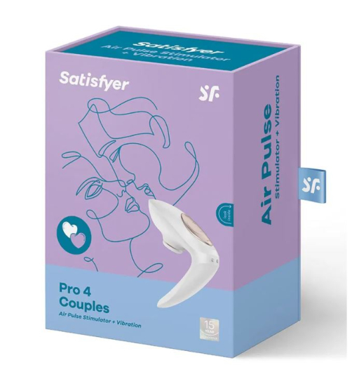 Satisfyer Pro-4 Couples Druckwellen Stimulator Vibrator tragbar während dem Sex 11 & 10 Modi günstig kaufen