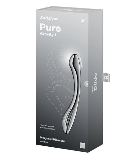 Satisfyer Pure Gravity 1 Edelstahldildo gebogener Stahl-Dildo G-Punkt Stimulator von SATISFYER günstig kaufen